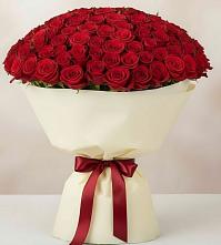 Букет 101 Красная роза Милано в Североуральске