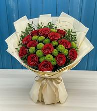 Букет цветов из:  Розы и Хризантемы в Североуральске