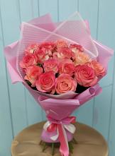 Букет 15 Розовых роз Равель #REPLACE_PRED# Североуральске